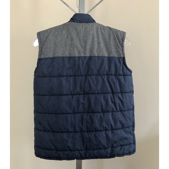 CHEROKEE VEST XL (16) BOYS SNAP CLOSE, POCKETS BLUE/ GRAY - Picture 3 of 6